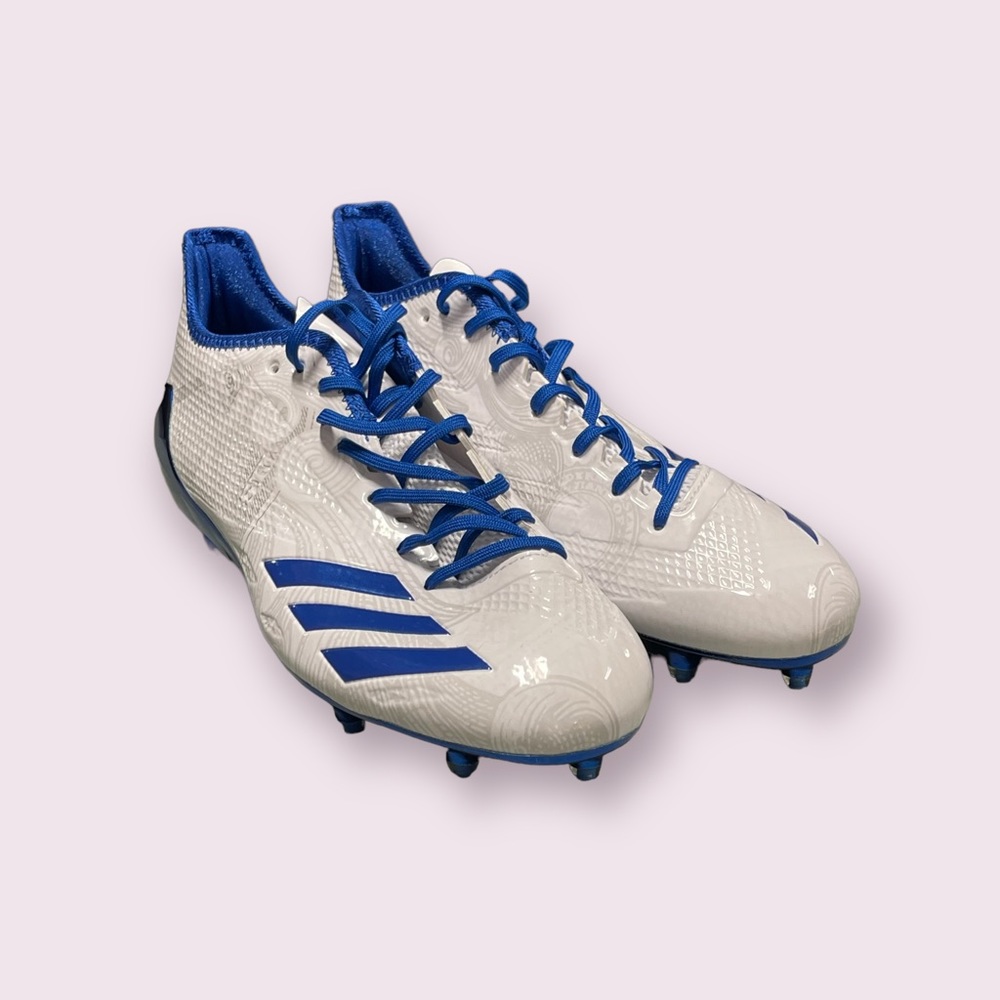 Adidas Men’s Adizero 5 Star 5.0 Football Cleats White / Blue